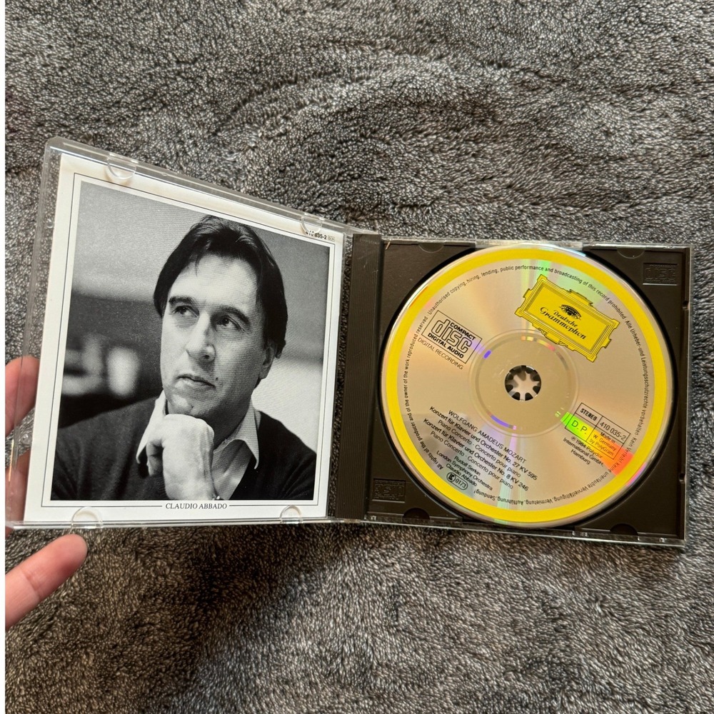 Mozart Piano Concertos Nos 27 & 8 Rudolf Serkin Claudio Abbado LSO CD 1984 - Picture 2 of 3